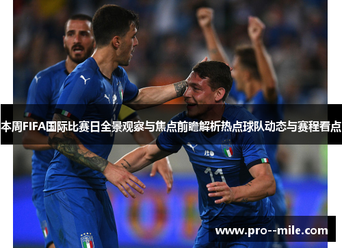 本周FIFA国际比赛日全景观察与焦点前瞻解析热点球队动态与赛程看点 本周FIFA国际比赛日全景观察与焦点前瞻解析热点球队动态与赛程看点